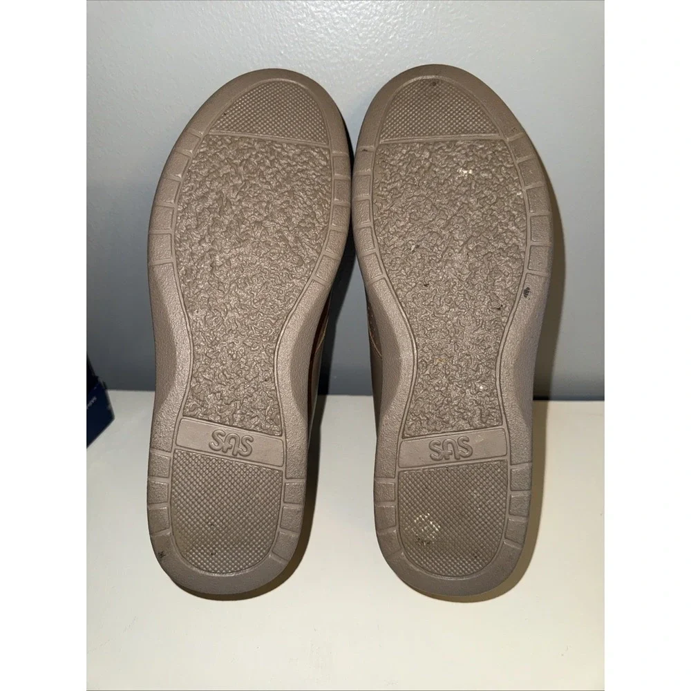 SAS Walking Comfort Shoes EZ Strap Orthopedic Mocha Leather Womens Sz 8.5M - Picture 6 of 7